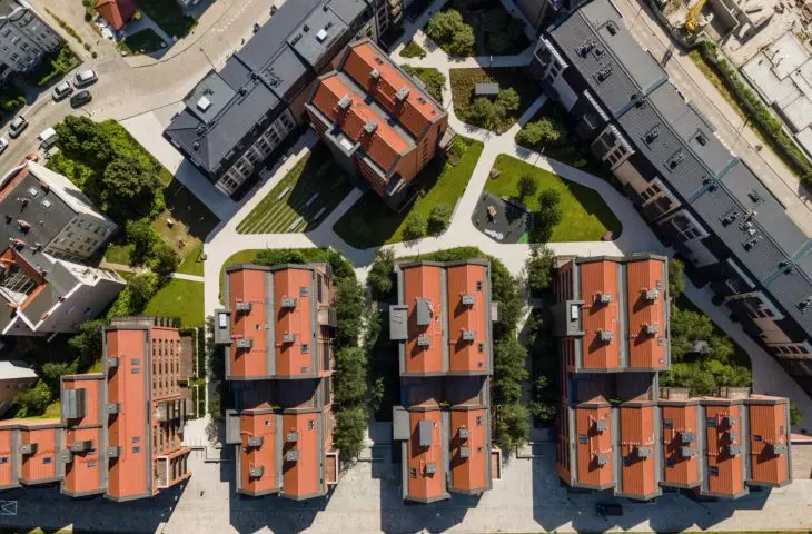 The first stage of the development included 231 apartments