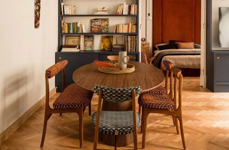 Architects managed to preserve the original parquet