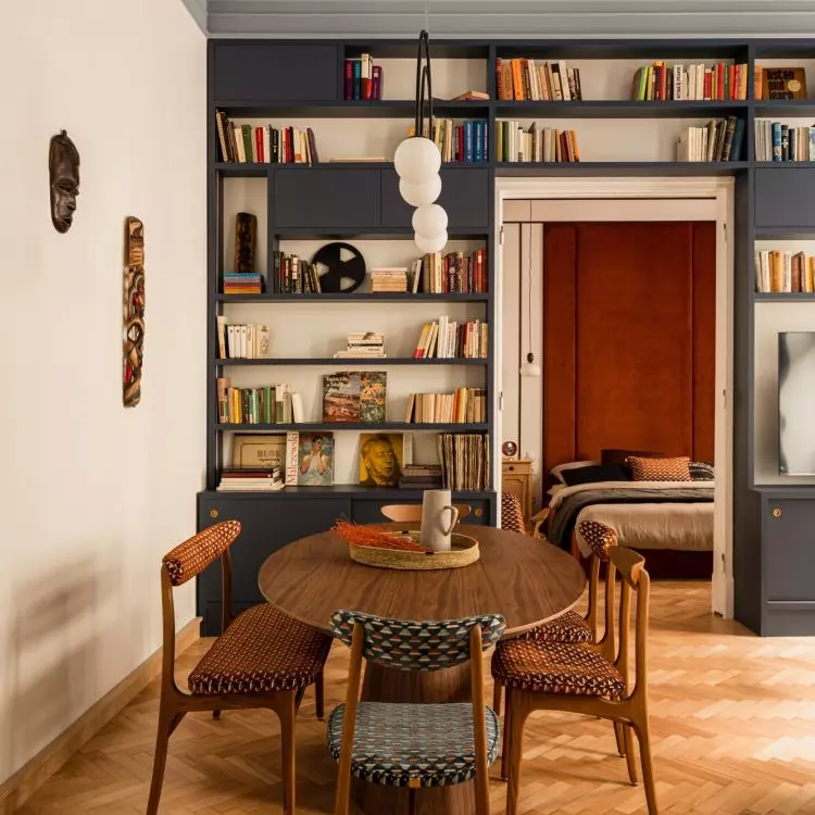 Architects managed to preserve the original parquet