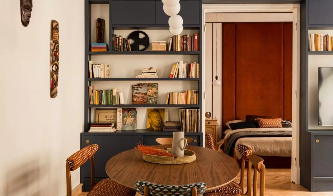 Architects managed to preserve the original parquet