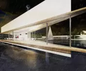 Visualization of the unrealized cafe on the water