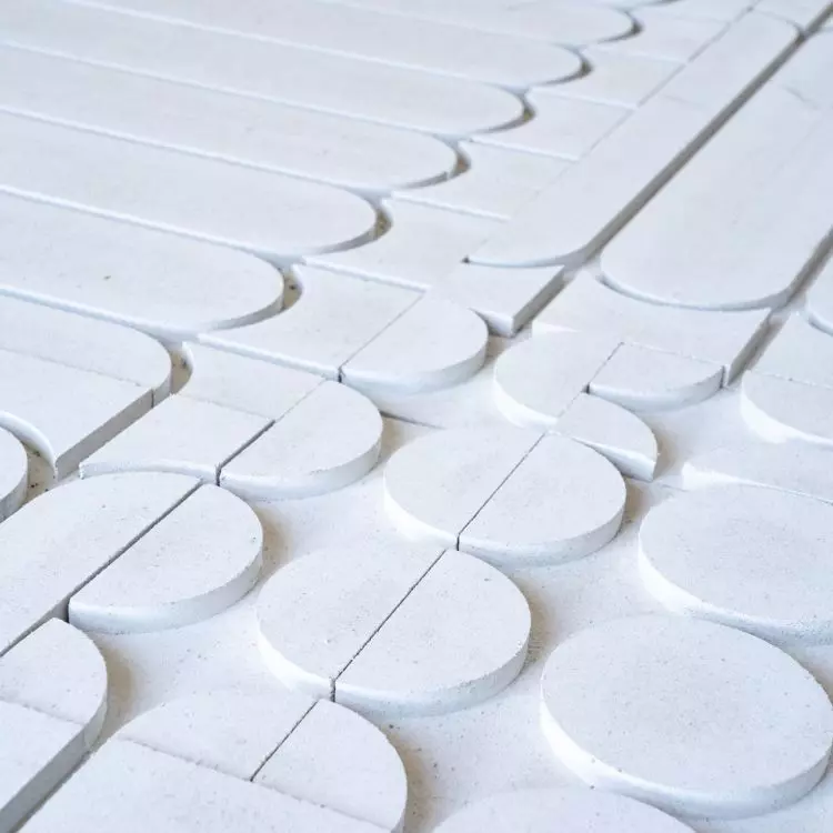 The top side of the board is milled in a special pattern