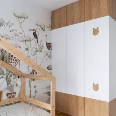 The fronts of the development are decorated with an animal motif