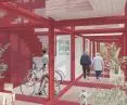 The first floor is occupied by common spaces