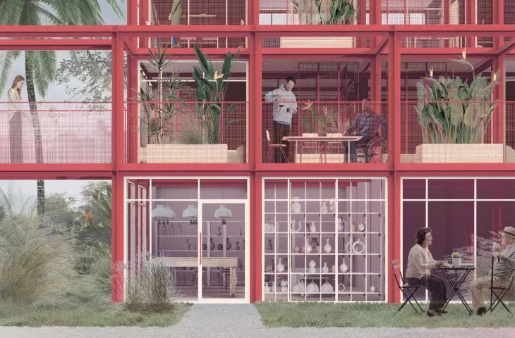 Students put emphasis on greenery and terraces