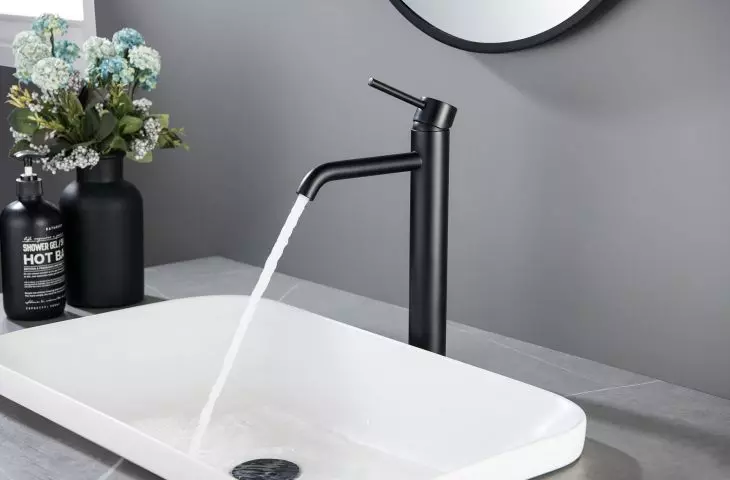 BOSTON washbasin mixer high BOS-BUW.050 GRAPHITE (GUN METAL)