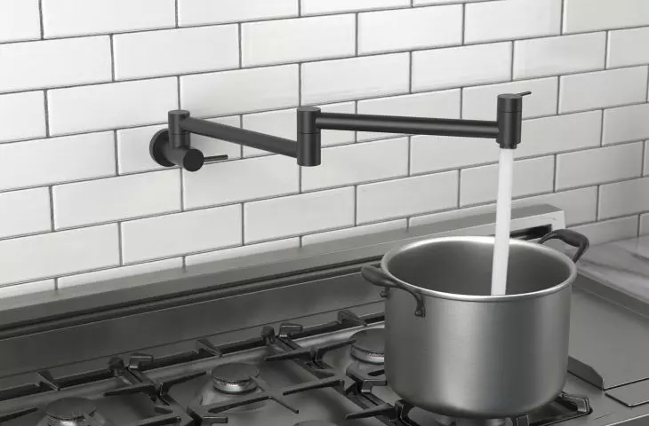 Pot filler refill faucet, pot filler. IMAX BLACK MATTE
