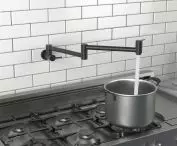 Pot filler refill faucet, pot filler. IMAX BLACK MATTE