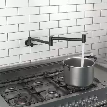 Bateria do uzupełnienia garnków, pot filler. IMAX CZARNY MAT