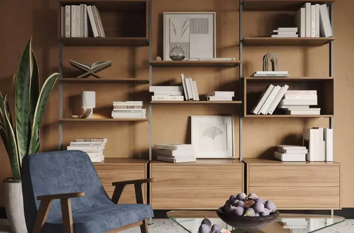 Bookcase in the Orto system 