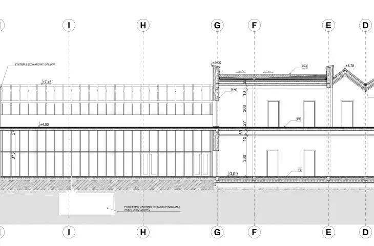 Senior Citizen's Home, cross section B-B