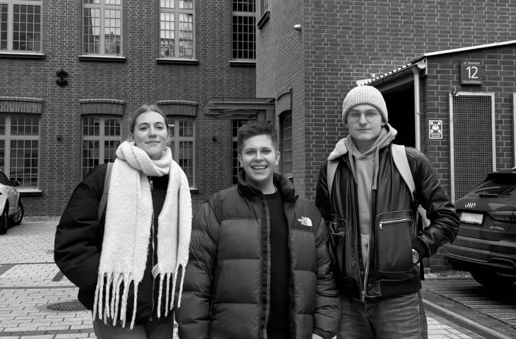 The team, from left: Julia Kubicka, Dominik Bartnik, Bartłomiej Warmiak