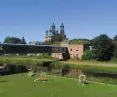 Nature and architecture; Poznań's Cybina Valley is a striking complement to both the modern ICHOT Poznań Gate footbridge and the silhouette of the historic Cathedral