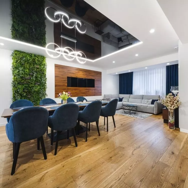 The heart of the house is the spacious dining room