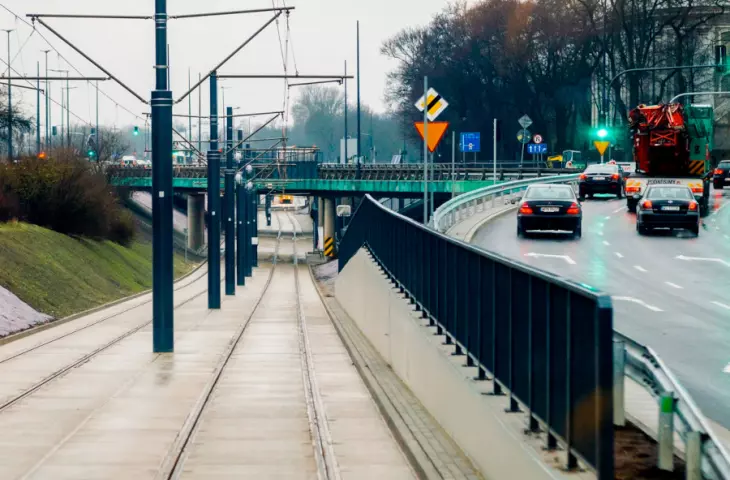 Trasa tramwajowa na Kasprzaka