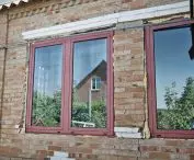 A window from the Atrium building installed in Moschun, Ukraine