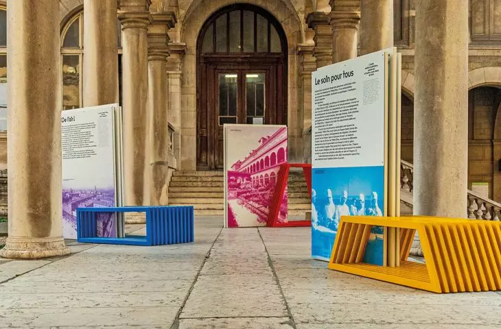 intense colors and geometric shapes of comb-connected elements of Studio Boloz catch the eye
