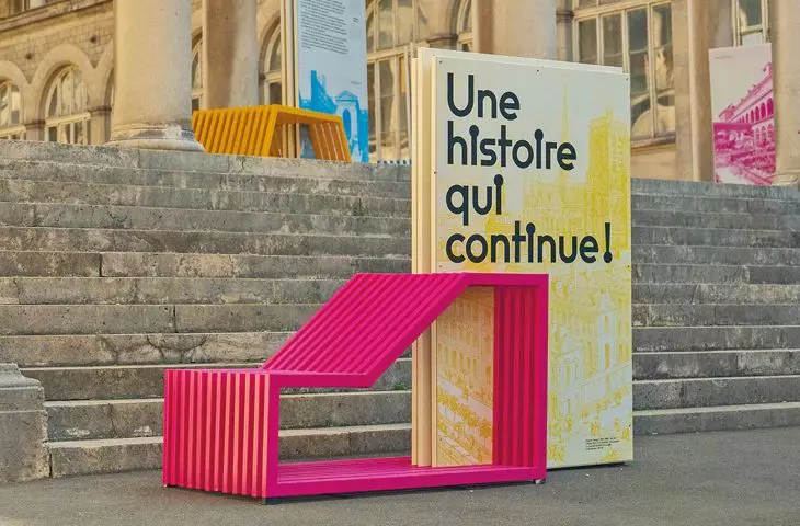intense colors and geometric shapes of comb-connected elements of Studio Boloz catch the eye