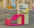 intense colors and geometric shapes of comb-connected elements of Studio Boloz catch the eye