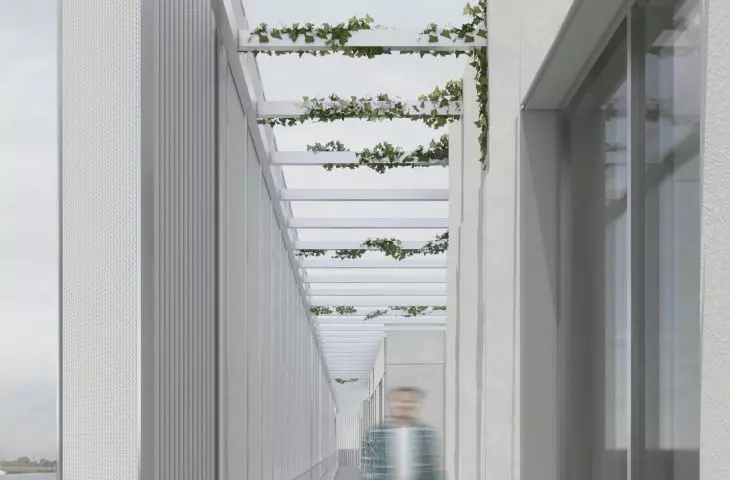 view from the balcony - overhangs