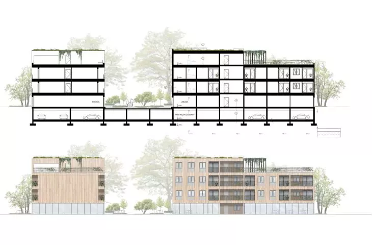 section and elevation
