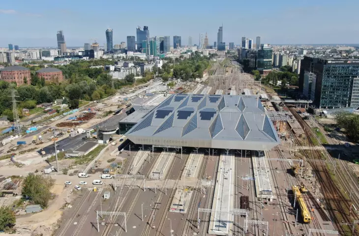 przebudowa stacji Warszawa Zachodnia, po lewej możliwy obszar budowy Bramy Wolskiej