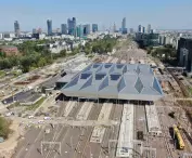 przebudowa stacji Warszawa Zachodnia, po lewej możliwy obszar budowy Bramy Wolskiej
