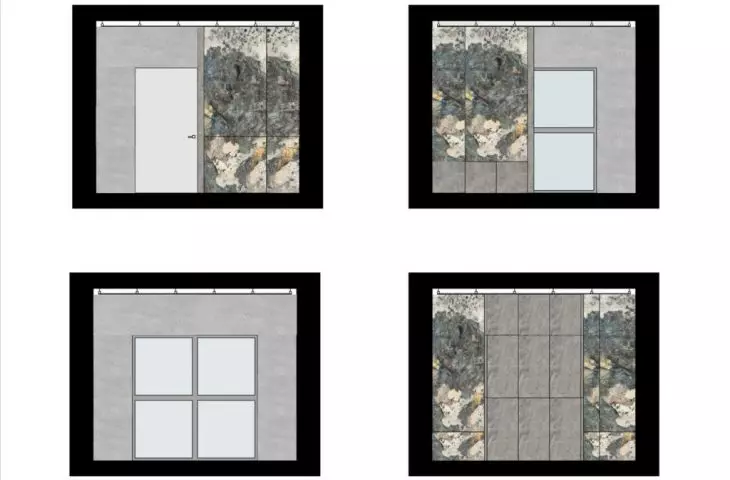 Projekt wnętrza łazienki w domu jednorodzinnym, proj.: Klaudia Bąk