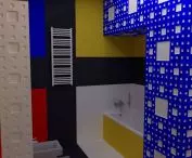 Projekt wnętrza łazienki w domu jednorodzinnym, proj. Daniel Czaja
