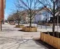 Słowackiego Street in front of SP 36 in Poznań