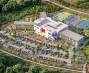 poglądowa wizualizacja szkoły na Strzeszynie, proj.: Biuro Projektowe i Nadzór Budowlany Marcin Bartoś