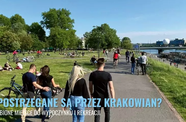 How are the Vistula boulevards perceived by Krakow residents? 
