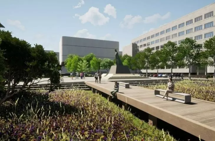 Previous concept of greening the square