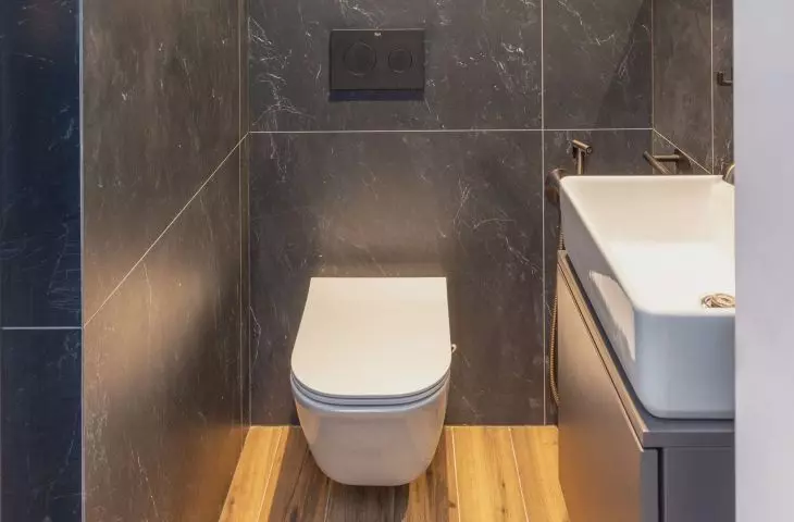 Architects managed to separate a separate toilet