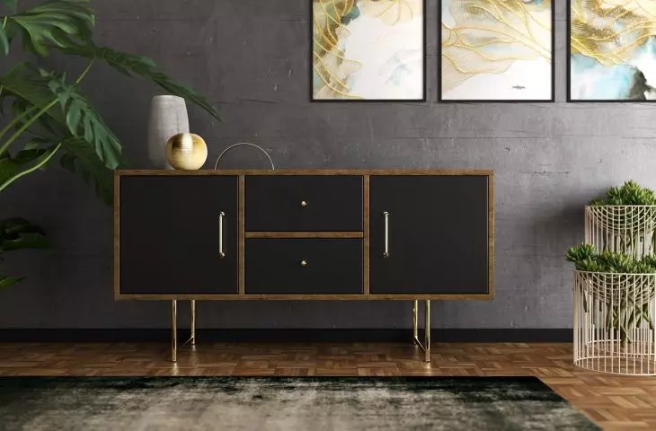 The handles can be a decoration of the furniture 