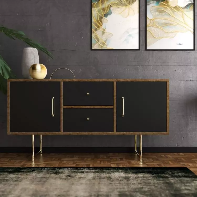 The handles can be a decoration of the furniture 