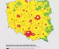 Klasy jasności nocnego nieba nad Polską w 2022 roku.