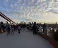 View from the bridge toward the center