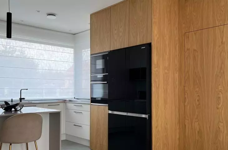 White goods were hidden in a large built-in cabinet