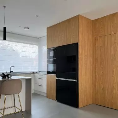 White goods were hidden in a large built-in cabinet