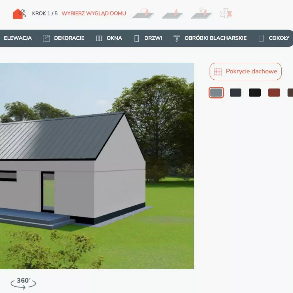 Configurator of ready-made prefabricated houses Domum.pl