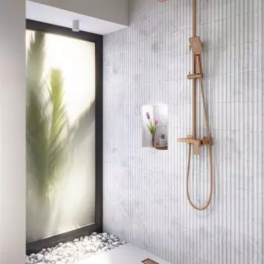 ARS Satin Copper tri-functional shower column