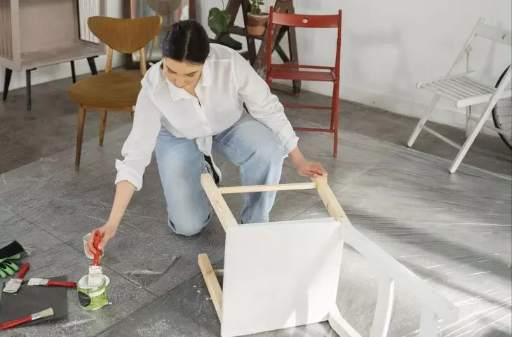Renovated furniture will give the space a whole new feel