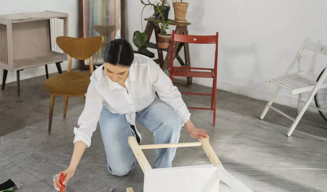 Renovated furniture will give the space a whole new feel