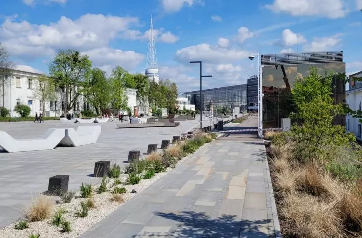 plac PeWuKI, widok od południa