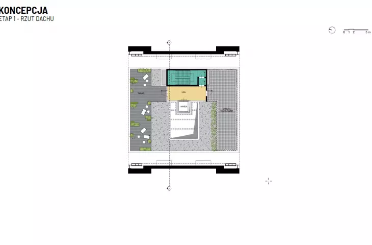 rzut dachu