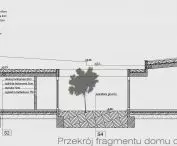 przekrój fragmentu domu dedykowanego