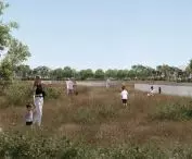 wizualizacja terenu przy schronie