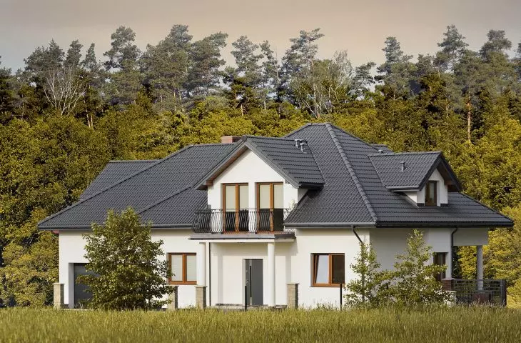 Dachówka betonowa Braas Cełtycka Cisar, kolor grafit