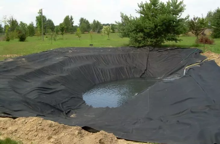 Example of pond sealing (technology: SealEco EPDM)